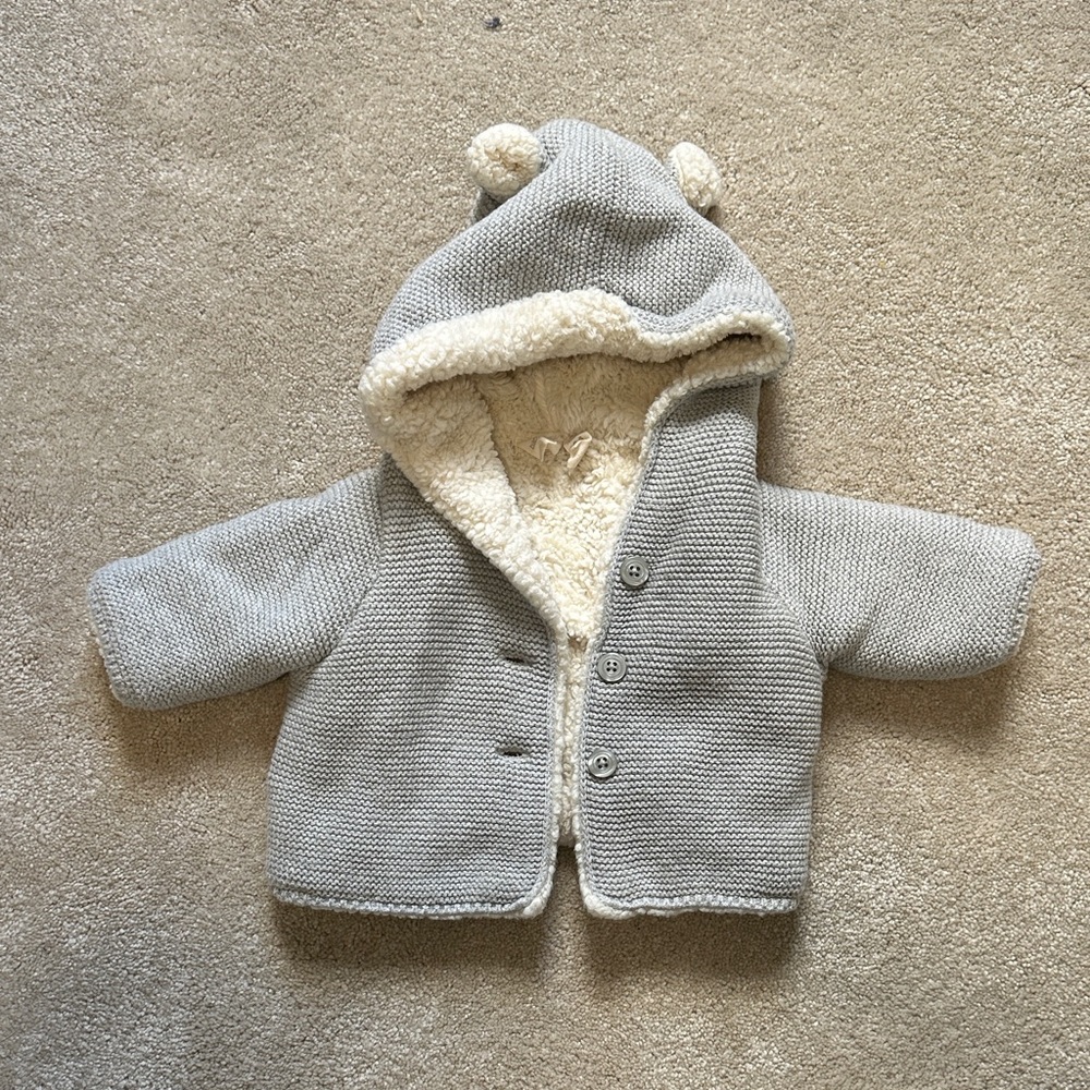 Baby Gap Cream Baby Jacket with Hood